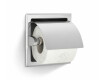 Toalettpapirholder / innfelt / polert stål