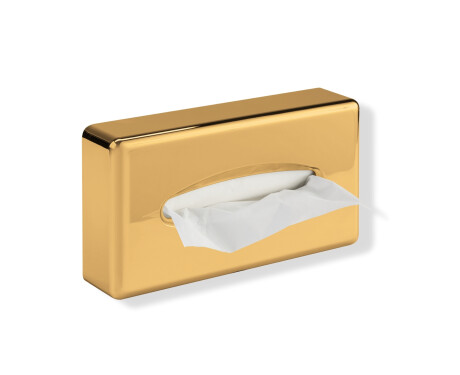 Dispenser for papirlommetørklær / ABS, gullglans