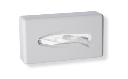 Dispenser for papirlommetørklær / ABS, hvit, blank