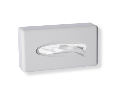 Dispenser for papirlommetørklær / ABS, hvit, blank