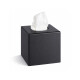 Dispenser for papirlommetørklær – kubusformet / ABS, matt svart #1