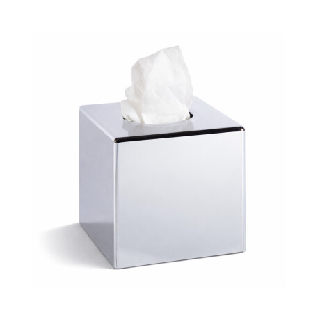 Dispenser for papirlommetørklær – firkantet / ABS-krom #1