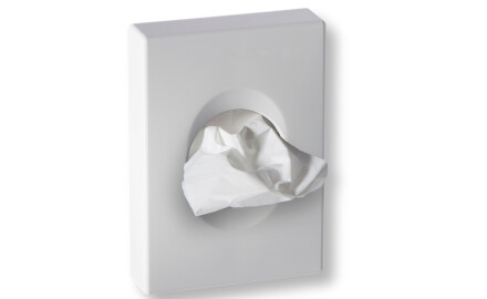 Dispenser for hygieneposer / ABS, hvit, blank