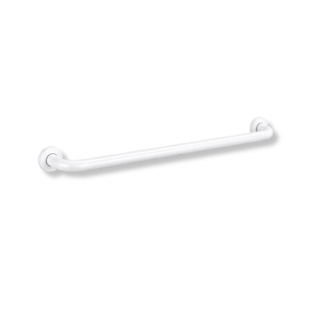 Støttehåndtak for personer med nedsatt funksjonsevne, Ø32, rett, STANDARD – 80 cm / rustfritt stål, matt hvit #1