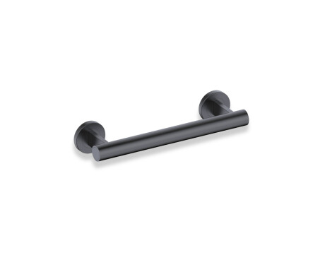 Støttehåndtak for personer med funksjonsnedsettelser, Ø32, rett, PREMIUM – 30 cm / rustfritt stål, matt svart