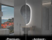 LED-badsspeil med uregelmessig form S223
