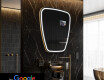 Uregelmessig speil med lys LED SMART Z223 Google