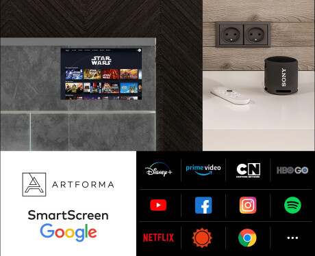 Baderomsskap Med LED-Speil - L02 Sarah 66,5 x 72cm #5