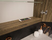 Baderomsskap med LED-speil L02 Emily 66,5 x 72 cm i fargen Oslo-eik #12