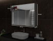 Baderomsskap Med LED-Speil - L55 Sarah 100 x 72cm #3