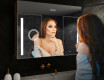 Baderomsskap Med LED-speil - L02 Emily 100 x 72cm #9