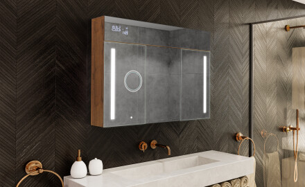 Baderomsskap Med LED-speil - L02 Emily 100 x 72cm