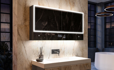 Lite LED-Baderomsskap Lily - 2-dørs 100 x 72,5cm