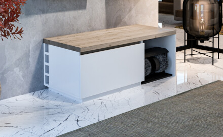 Skoskap Med Skorensemaskin - Olivia 110 x 45cm