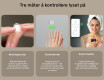 Avrundet Moderne LED Speil med iPad Displine L141 Ramme #5