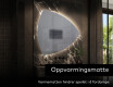 LED-badsspeil med uregelmessig form T221 #9
