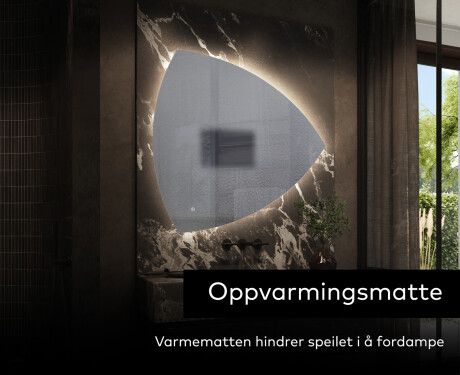 LED-badsspeil med uregelmessig form T221 #9