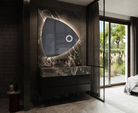 LED-badsspeil med uregelmessig form T221 #10