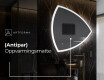 Asymmetrisk speil med LED lys T222 #8