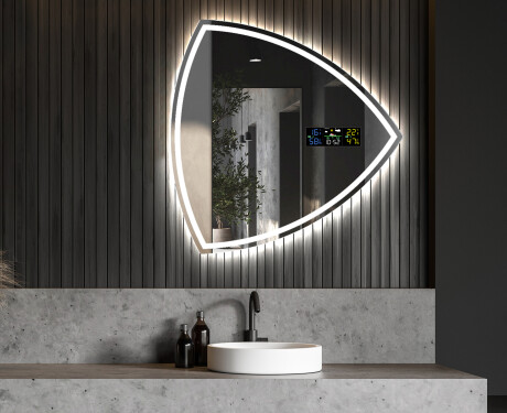 Asymmetrisk speil med LED lys T223 #6