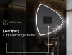 Asymmetrisk speil med LED lys T223 #8