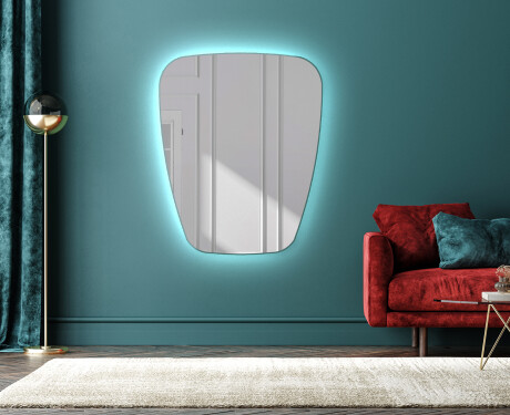 Asymmetrisk speil med lys LED Z221 #1