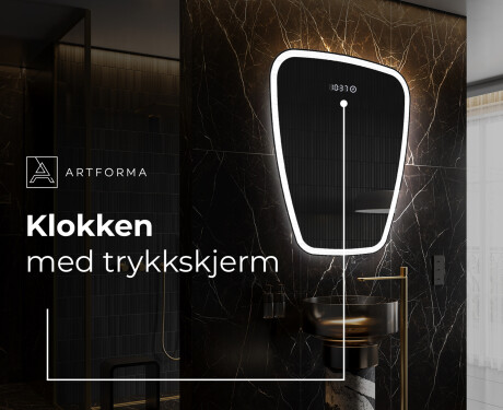 Asymmetrisk speil med lys LED Z222 #7