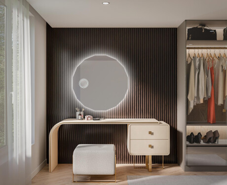 Rundt Speil Til Bad Med Lys L112 #11