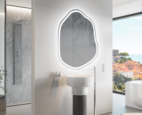 LED-badsspeil med uregelmessig form E222