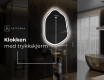 LED-badsspeil med uregelmessig form E222 #8