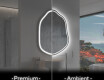 LED-badsspeil med uregelmessig form E223