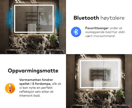 Baderomsspeil Med Lys L143 #6