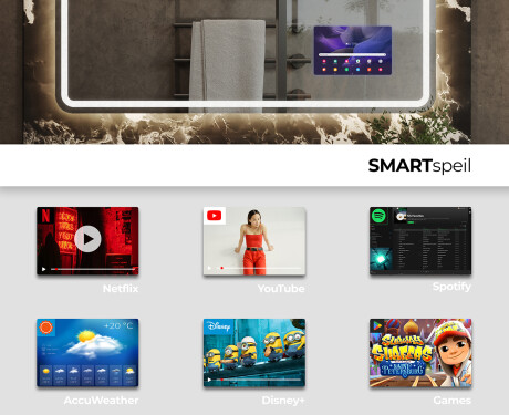 Baderomsspeil Med Lys L147 #3