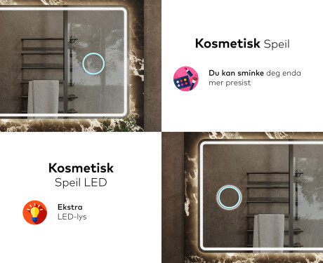 Baderomsspeil Med Lys L147 #8