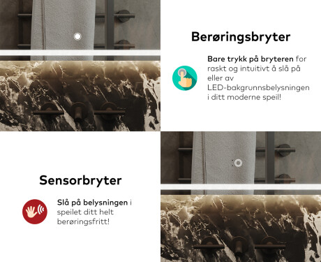 Baderomsspeil Med Lys L147 #9